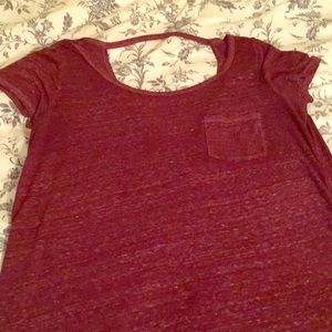 American Eagle Pocket Open Back Shirt